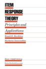 Item Response Theory : Principles and Applications - Book