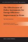 The Effectiveness of Policy Instruments for Energy-Efficiency Improvement in Firms : The Dutch Experience - Book