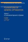 Foundations of Generic Optimization : Volume 1: A Combinatorial Approach to Epistasis - Book