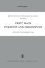 Ernst Mach: Physicist and Philosopher - Book