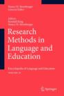 Research Methods in Language and Education : Encyclopedia of Language and EducationVolume 10 - Book