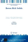 Boron Rich Solids : Sensors, Ultra High Temperature Ceramics, Thermoelectrics, Armor - Book