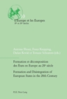 Formation et decomposition des Etats en Europe au 20e siecle / Formation and Disintegration of European States in the 20th Century - Book