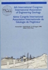 6th international congress International Association of Engineering Geology, volume 6 (out of 6) : Proceedings / Comptes-rendus, Amsterdam, Netherlands, 6-10 August 1990 - Book