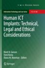 Human ICT Implants: Technical, Legal and Ethical Considerations - Book