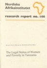 The Legal Status of Women and Poverty in Tanzania - Book