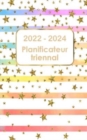 Planificateur triennal 2022-2024 : Calendrier 36 mois Calendrier avec jours feries Planificateur quotidien de 3 ans Calendrier de rendez-vous Ordre du jour de 3 ans - Book