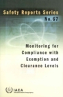 Monitoring for compliance with exemption and clearance levels - Book