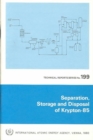 Separation, Storage and Disposal of Krypton-85 - Book