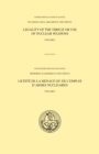 Legality of the threat or use of nuclear weapons : Vol. 1 - Book