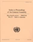 Index to Proceedings of the General Assembly : Part II, Index to Speeches, 2009 to 2010 - Book
