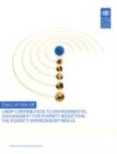 Evaluation of UNDP Contribution to Environmental Management for Poverty Reduction : The Poverty-Environment Nexus - Book