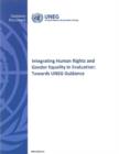 Integrating human rights and gender equality in evaluation : towards UNEG guidance - Book