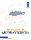 Evaluation of the regional programme for Europe and the CIS (2011-2013) - Book