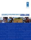 Assessment of development results : evaluation of UNDP contribution - Sierra Leone - Book