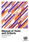 Manual of tests and criteria : Amendment 1 - Book