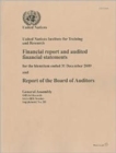 Financial Report and Audited Financial Statements and Report of the Board of Auditors : United Nations Development Programme, for the Biennium Ended 31 December 2009 - Book