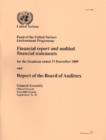 Financial Report and Audited Financial Statements and Report of the Board of Auditors : United Nations Development Programme, for the Biennium Ended 31 December 2009 - Book