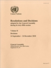 Resolutions and Decisions Adopted by the General Assembly During Its Sixty-fifth Session : Vol. 2 - Book