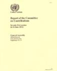 Report of the Committee on Contributions : Seventy-first Session (6-24 June 2011) - Book