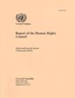 Report of the Human Rights Council : eighteenth special session (2 December 2011) - Book