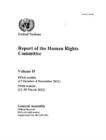Report of the Human Rights Committee : Vol. 2: 103rd session (17 October - 4 November 2011); 104th session (12 - 30 March 2012) - Book