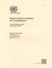 Report of the Committee on Contributions : seventy-third session (3-21 June 2013) - Book