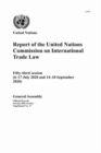 Report of the United Nations Commission on International Trade Law : fifty-third session (6-17 July 2020 and 14-18 September 2020) - Book