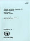 Annual Report of the Economic and Social Commission for Asia and the Pacific - Book