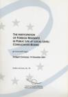 The Participation of Foreign Residents in Public Life at Local Level : Consultative Bodies - Book