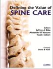 Defining the Value of Spine Care - Book