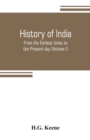 History of India : From the Earliest times to the Present day (Volume I) - Book