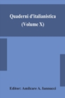 Quaderni d'italianistica (Volume X) official journal of the Canadian Society for Italian Studies, 1989 - Book