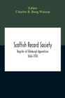 Scottish Record Society; Register Of Edinburgh Apprentices 1666-1700 - Book