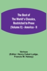 The Best of the World's Classics, Restricted to Prose (Volume X) - America - II - Book