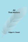 All That Matters - Book