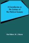 A Contribution to The Critique Of The Political Economy - Book