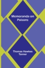 Memoranda on Poisons - Book