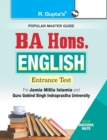 Ba Hons. English Entrance Exam Guide for Jmi & Ggsipu - Book