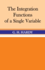 The Integration of Functions of a Single Variable - Book