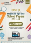 CBSE Class X 2020 - Chapter and Topic-wise Solved Papers 2011-2019 : Mathematics Science Social Science English - Double Colour Matter - Book