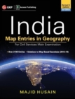 India Map Entries in Geography for Civil Services Main Examination - Book
