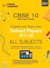 Cbse Class X 2021 Chapter and Topic-Wise Solved Papers 2011-2020 Mathematics | Science | Social Science | English Double Colour Matter - Book