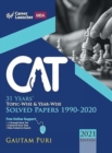 Cat 2021 31 Years' Topic-Wise & Year-Wise Solved Papers 1990-2020 - Book