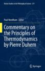 Commentary on the Principles of Thermodynamics by Pierre Duhem - Book