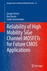 Reliability of High Mobility SiGe Channel MOSFETs for Future CMOS Applications - eBook