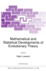 Mathematical and Statistical Developments of Evolutionary Theory - eBook