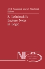 S. Lesniewski's Lecture Notes in Logic - eBook