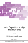 Acid Deposition at High Elevation Sites - eBook