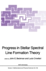 Progress in Stellar Spectral Line Formation Theory - eBook